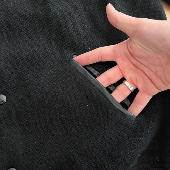 FW16 Saint Laurent Paris Studded Teddy Jacket - Picture 5 of 7